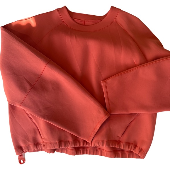 lululemon athletica Tops - LuLu Lemon orange pullover w zip pockets on side